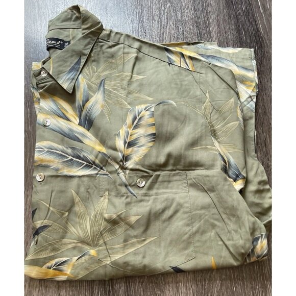 Vintage Tori Richard Men's Sz 2XL Short Sleeve Tropical Tree Leaf Hawaiian Shirt - Picture 14 of 14